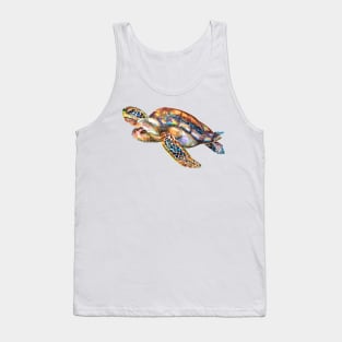 Sea Turtle water color Tank Top